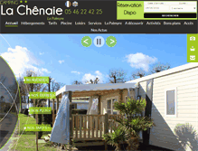 Tablet Screenshot of camping-la-chenaie.com